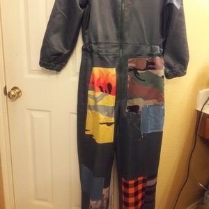 One Pc Camo/Retro Jumpsuit